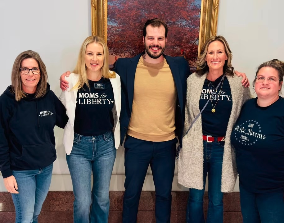 Gabe Woolley with community advocates